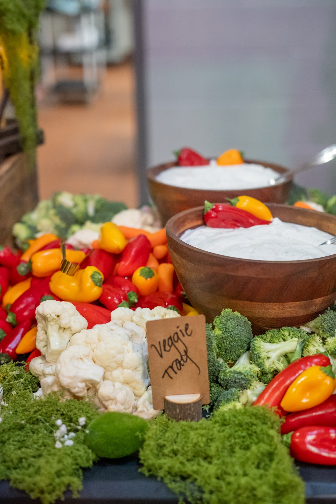 Baby shower outdoor camping catering setup by Tony + Co Catering Jacksonville - woodland buffet 12