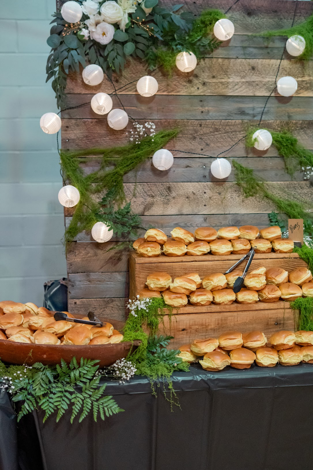 Baby shower outdoor camping catering setup by Tony + Co Catering Jacksonville - cabin style 14