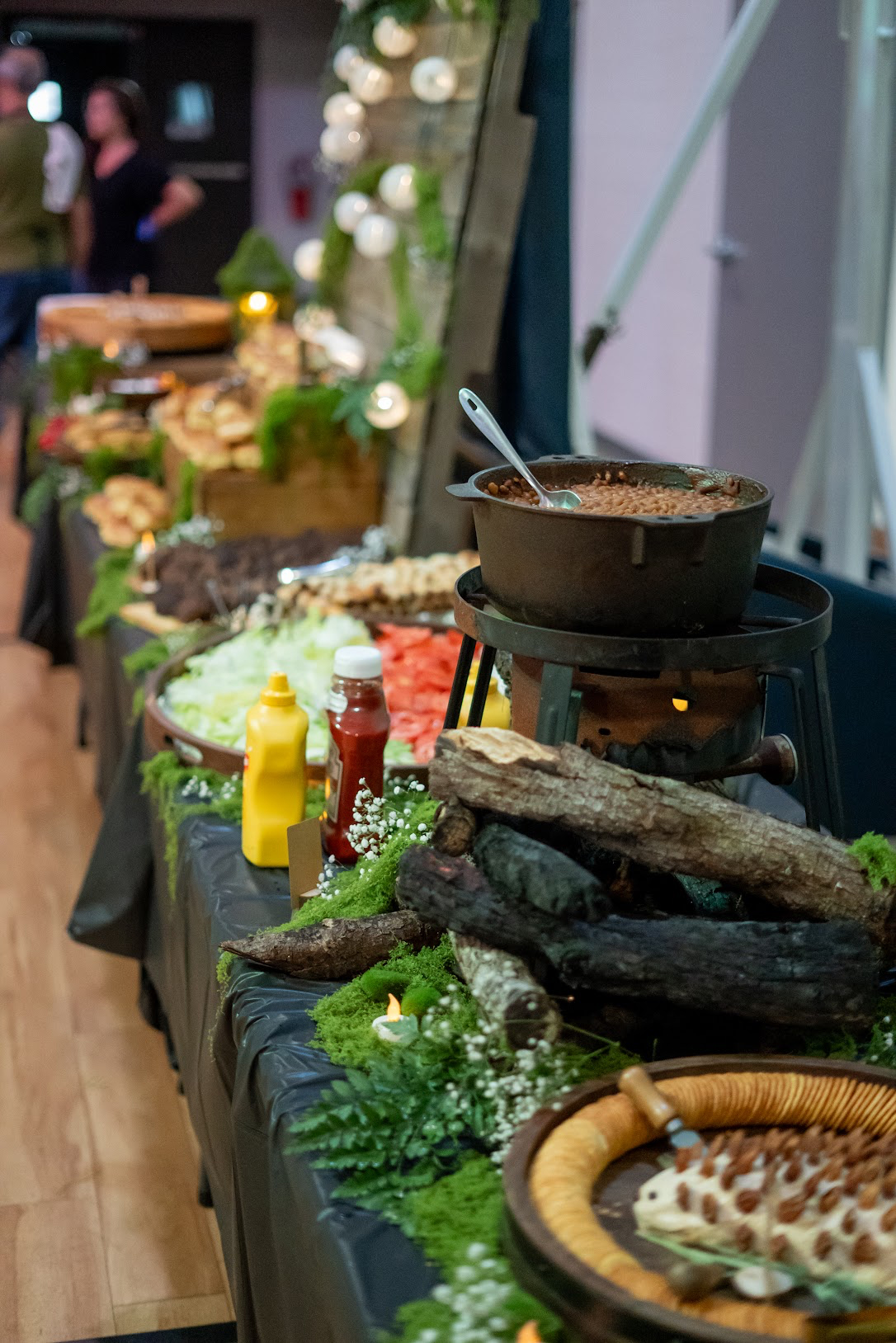 Baby shower outdoor camping catering setup by Tony + Co Catering Jacksonville - outdoor buffet 35